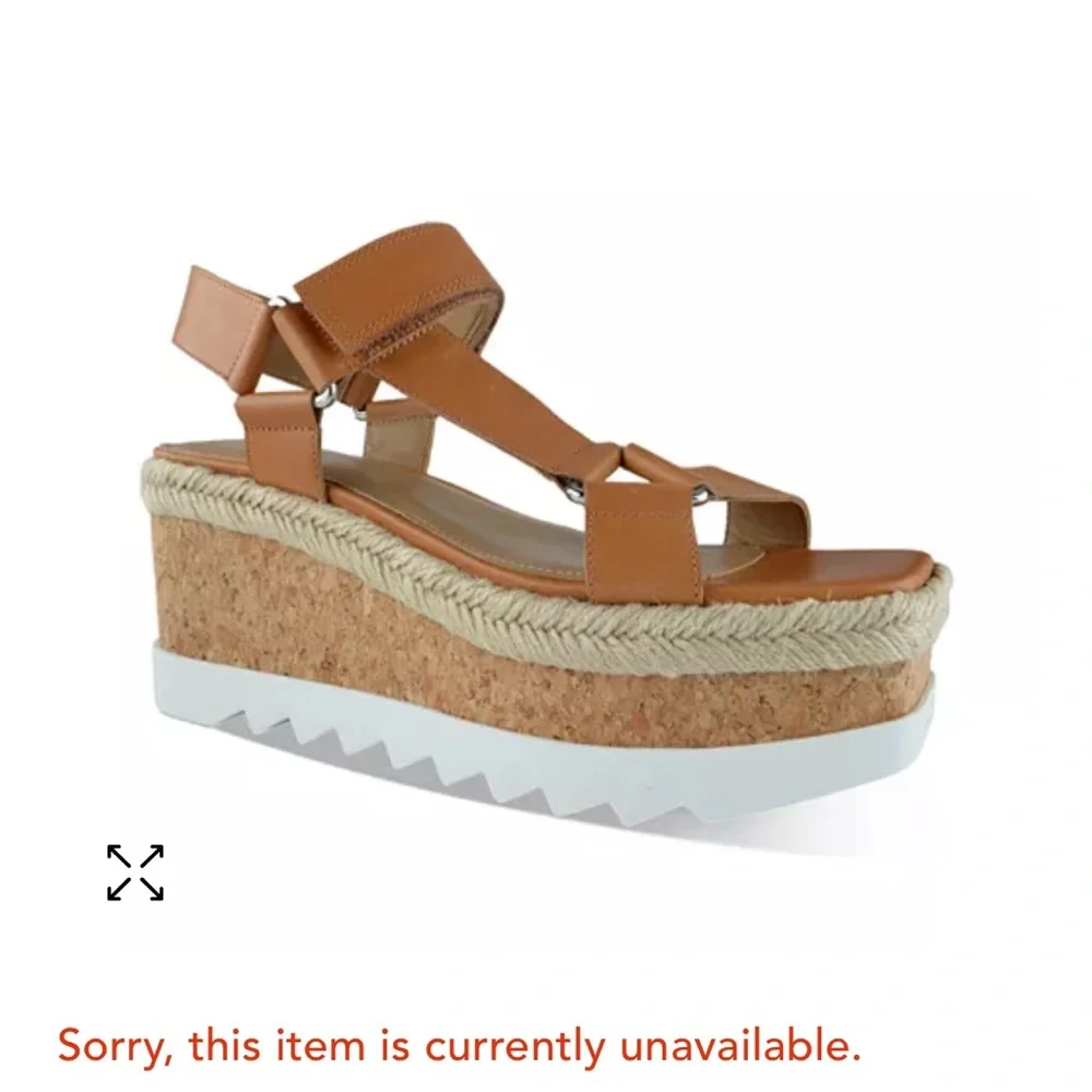 Marc Fisher Women's Tan Platform Sandals Size 7 1/2